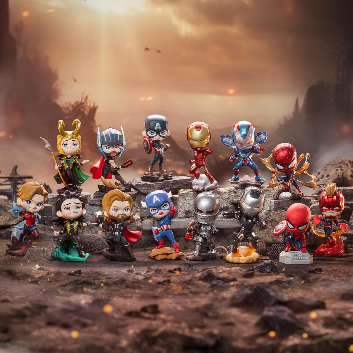 POP MART Marvel Infinity Saga Pop Figürü Rastgele Anime Aksiyon
